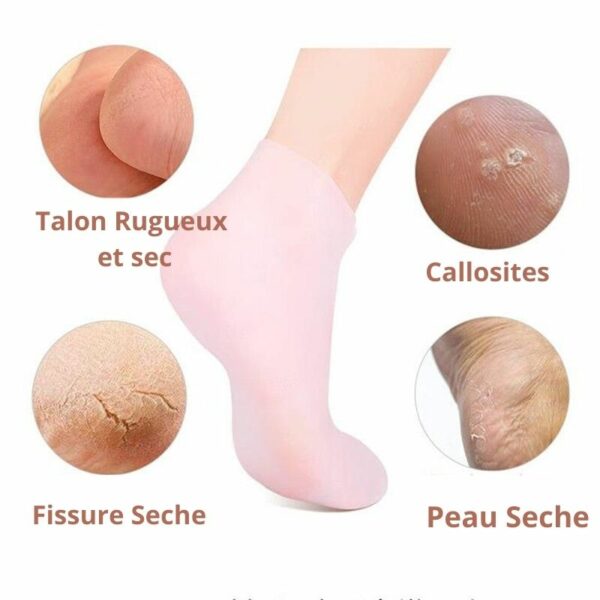 Chaussette Silicone Nuit Sandy Confort Chaussette Silicone Nuit Sandy Confort